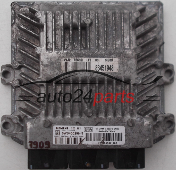 MOTORSTEUERGERÄT ECU STEUERGERAT PEUGEOT 307, CITROEN 2.0 HDI, 5WS40029I-T