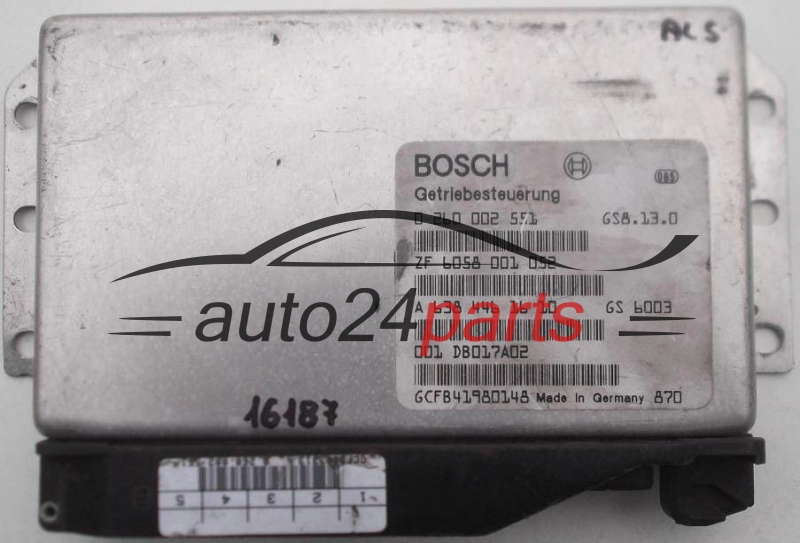 CENTRALINA CALCOLATORE SCATOLA DEL CAMBIO MERCEDES VITO VIANO 2.3 TD BOSCH 0 260 002 551, 0260002551, A 638 446 16 10, A6384461610, ZF 6058 001 052, ZF6058001052