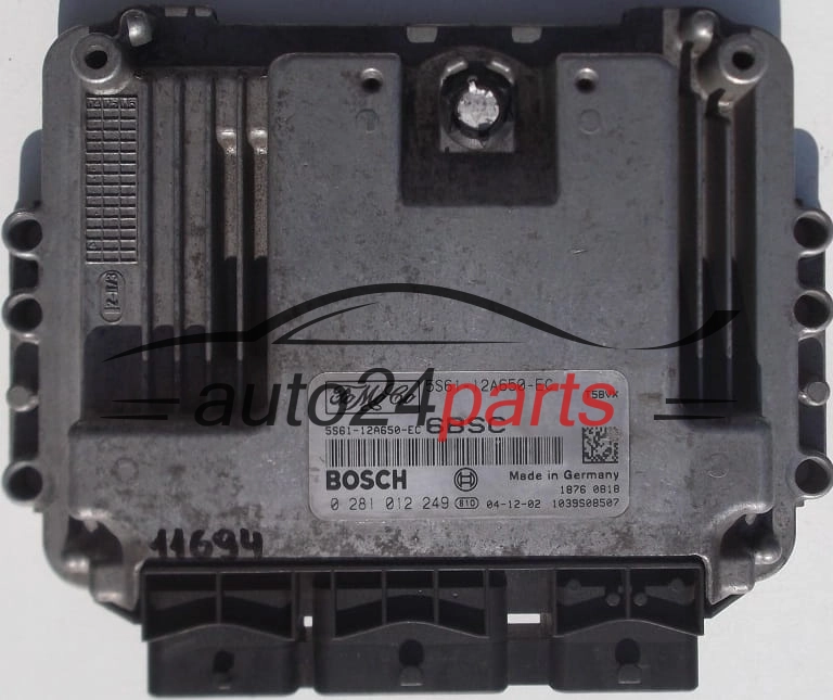 Μονάδα Ελέγχου Κινητήρα FORD FIESTA 1.6 TDCI BOSCH 0 281 012 249, 0281012249, FoMoCo 5S61-12A650-EC, 5S6112A650EC