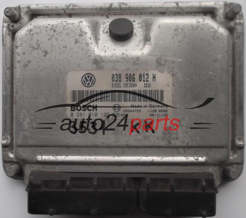 ΜΟΝΑΔΑ ΕΛΕΓΧΟΥ ΚΙΝΗΤΗΡΑ SKODA OCTAVIA 1.9 TDI ALH 038906012H, BOSCH 0281010129, 28SA4725
