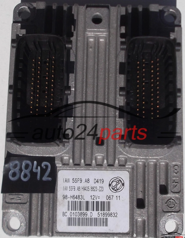 ECU CENTRALITA DE MOTOR FIAT PUNTO 1.4, IAW 5SF9.A8 D419