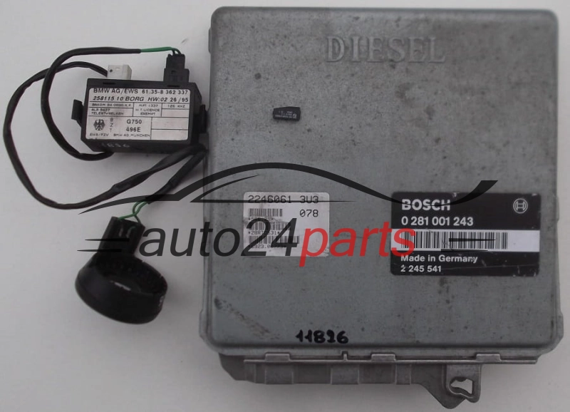 KOMPUTER STEROWNIK SILNIKA BMW 3 E36 318 1.8 TDS BOSCH 0281001243, 0 281 001 243, 2245541, 2246061