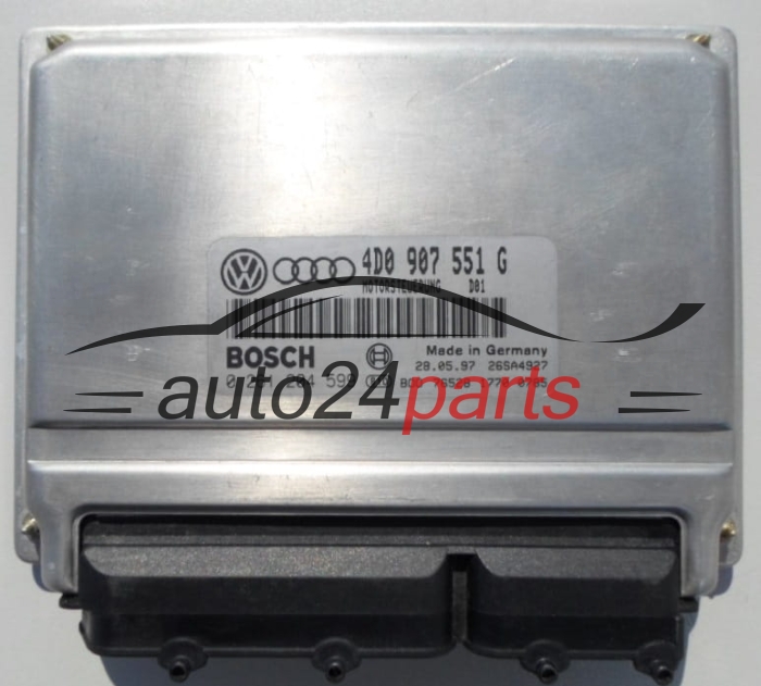 MOTORSTEUERGERÄT ECU STEUERGERÄT  AUDI A4 2.8 V6 BOSCH 0 261 204 599, 4D0 907 551 G