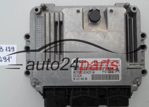 KOMPUTER STEROWNIK SILNIKA CITROEN PEUGEOT 1.6 HDI BOSCH 0 281 012 985, 0281012985, 96 612 043 80, 9661204380, 9653958980, EDC16C34