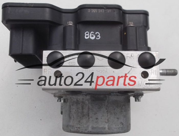 Pompa abs i sterownik NISSAN MICRA 0265242031 476601H20A 0265956012 2265106455