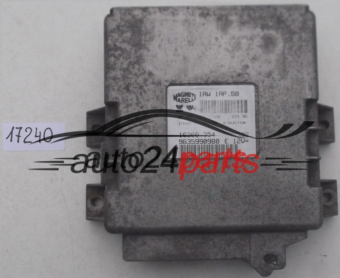 CALCULATEUR MOTEUR PEUGEOT 206 1.1 MAGNETI MARELLI IAW 1AP.80,  16300.354, 16300354, 9635990980 E