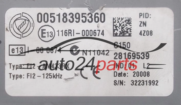 Μονάδα ελέγχου άνεσης  BSI FIAT ALFA LANCIA DELPHI 28169539