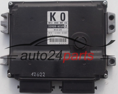 MOTORSTEUERGERÄT ECU STEUERGERAT SUZUKI SWIFT 1.3, 33920-62J0, 3392062J0, K0, DENSO MB112300-0383, MB1123000383 