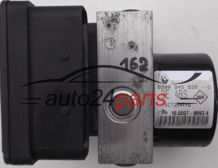 POMPE HYDRAULIQUE ET CALCULATEUR dABS RENAULT LAGUNA 8200 345 939 D, 8200345939D, P5CT2AAY6, ATE 10.0207-0093.4, 10020700934, 10.0970-1402.3, 10097014023