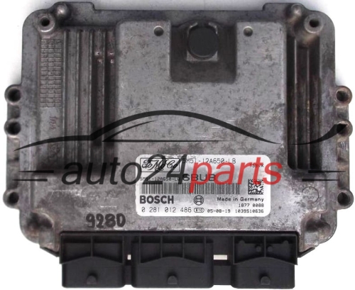 MOTORSTEUERGERÄT ECU STEUERGERAT  FORD FOCUS 1.6 TDCI, BOSCH 0 281 012 486,  FoMoCo 5M51-12A650-LB