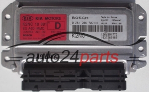 MOTORSTEUERGERÄT ECU STEUERGERAT KIA SHUMA 1.6 BOSCH 0 261 206 702, 0261206702, 1268301775, K2 18 881, K218881