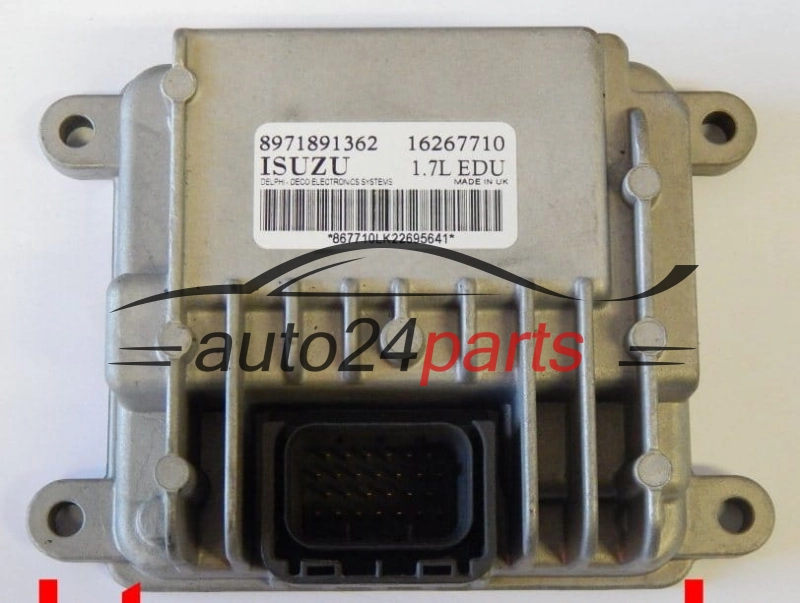 ECU Centralita EDU de bomba de inyección OPEL ASTRA CORSA COMBO MERIVA 1.7 DTI ISUZU 8971891362, Delphi Delco 16267710 