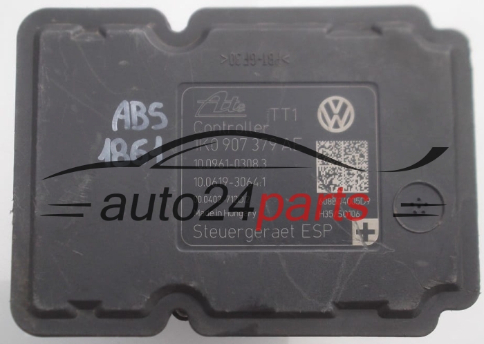BOMBA HIDRAULICA Y CENTRALITA ABS VOLKSWAGEN 1K0 614 517 BE,  ATE 10.0212-0221.4,  1K0 907 379 AE, 10.0961-0308.3
