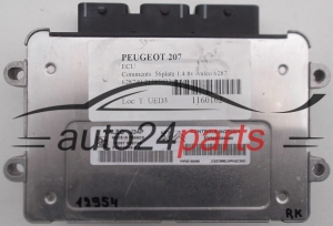 MOTORSTEUERGERÄT ECU STEUERGERAT PEUGEOT 207 1.4 VALEO J34P 21585932-9 A, 215859329A, SW9663306680, 9663306680