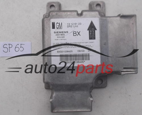 STEROWNIK MODUL PODUSZEK POWIETRZNYCH OPEL VECTRA C SIGNUM GM 13 12 61 23 BX