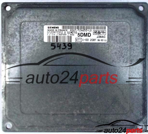 MOTORSTEUERGERÄT ECU STEUERGERAT FORD FUSION 1.6 6S6112A650LD SIEMENS SIM210 S120977312D, S120977312 D, 6S61-12A650-LD 5DMD