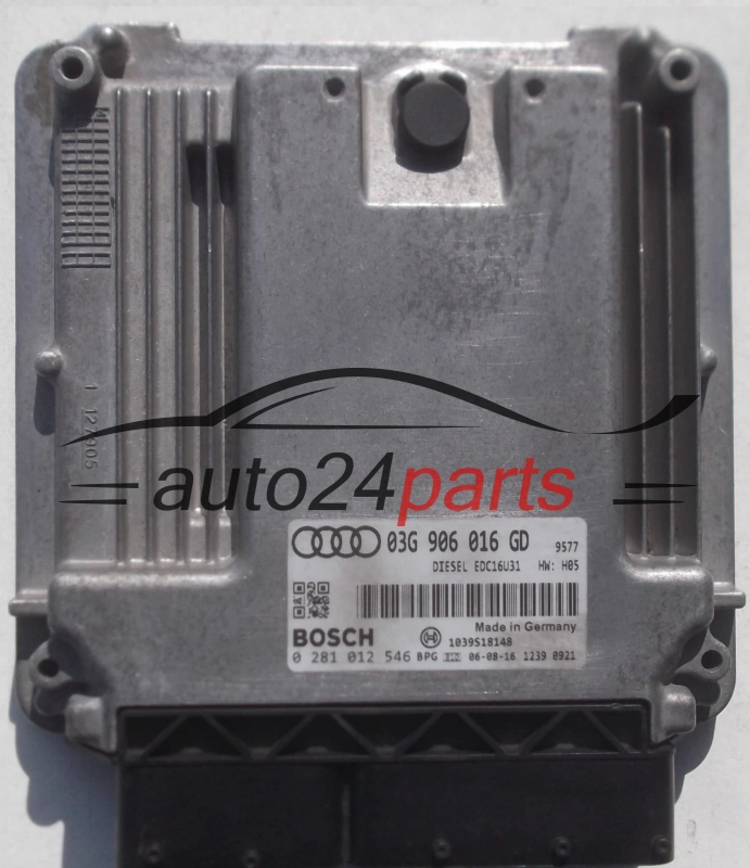 ECU ENGINE CONTROLLER AUDI A4 1.9 TDI 03G906016GD, BOSCH 0281012546