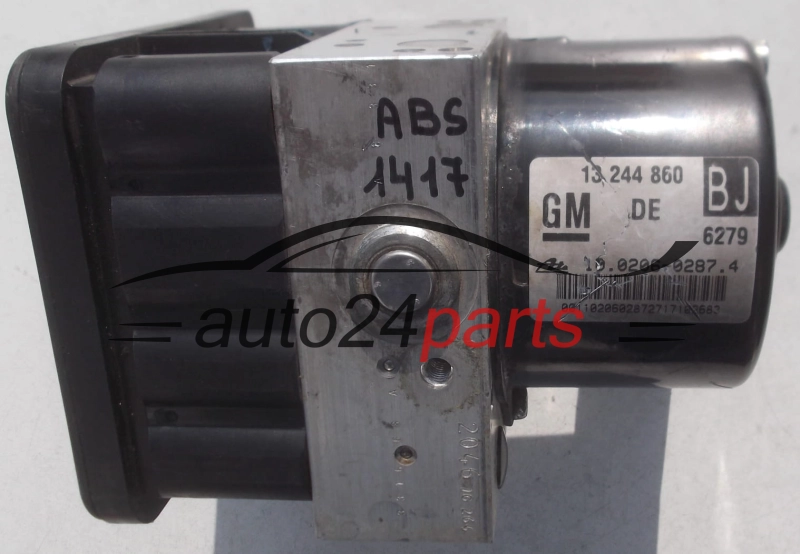 ABS CENTRALINA POMPA OPEL ASTRA H ZAFIRA B GM 13 244 860 BJ, 13244860, ATE 10.0206-0287.4, 10020602874, 10.0960-0590.3, 10096005903