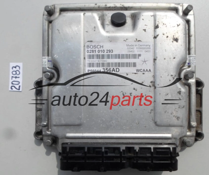 CALCULATEUR MOTEUR JEEP GRAND CHEROKEE 2.7 CRD BOSCH 0 281 010 293, 0281010293, P56044356AD