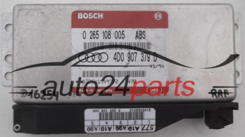 Mονάδα ελέγχου αβς AUDI A4 A6 BOSCH 0 265 108 005, 0265108005, 4D0 907 379 D, 4D0907379D