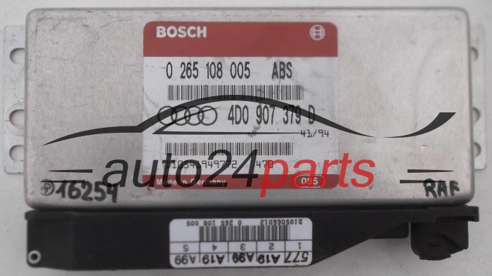 Mονάδα ελέγχου αβς AUDI A4 A6 BOSCH 0 265 108 005, 0265108005, 4D0 907 379 D, 4D0907379D