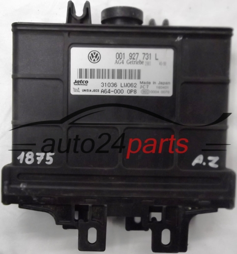 GETRIEBESTEUERGERÄT GETRIBESTEUERUNG VW POLO 1.4 001927731L, 001 927 731 L, 31036LW062 31036 LW036, A64-000 0P8 AG4 GETRIBE 2983