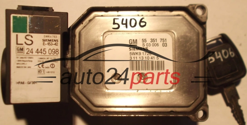 calculateur moteur pour opel astra, zafira 1.8 z18xe