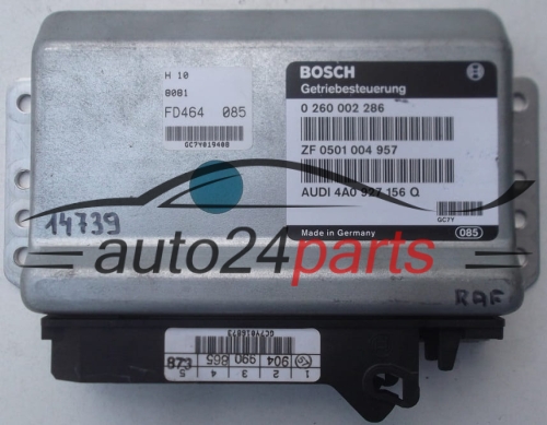 Computador caixa de velocidades automática AUDI A4 A6 BOSCH 0 260 002 286,  ZF 0501 004 957, 4A0 927 156 Q