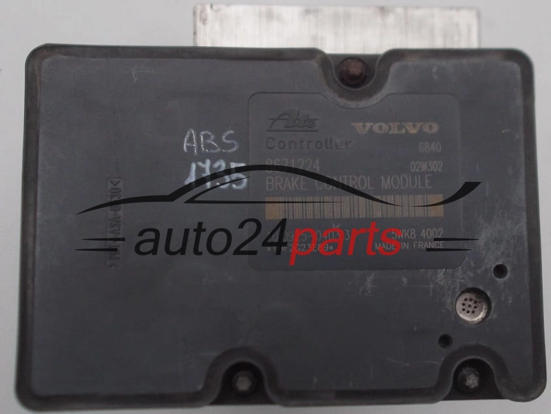 ABS HYDRAULIK-AGGREGAT MIT STEUERGERAET VOLVO S60 V70 P08671233, 10.0204-0368.4, 10020403684, 8671224, 10.0925-0403.3, 10092504033 
