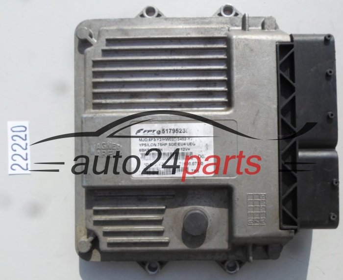 CALCULATEUR MOTEUR LANCIA YPSILON 1.3 JTD MJD.6F3.Y2, MJD6F3Y2, 51795235