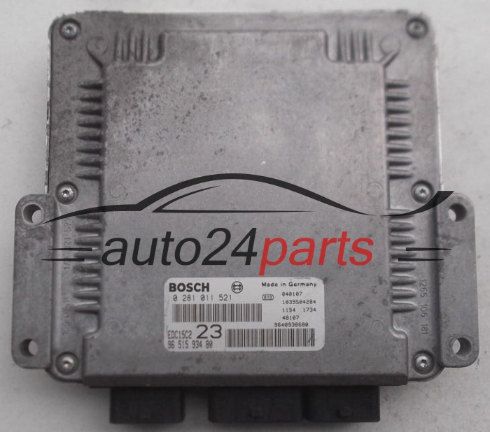 Μονάδα Ελέγχου Κινητήρα CITROEN XSARA PICASSO 2.0 HDI BOSCH 0 281 011 521,  96 515 934 80