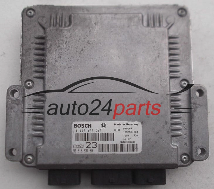 Μονάδα Ελέγχου Κινητήρα CITROEN XSARA PICASSO 2.0 HDI BOSCH 0 281 011 521,  96 515 934 80
