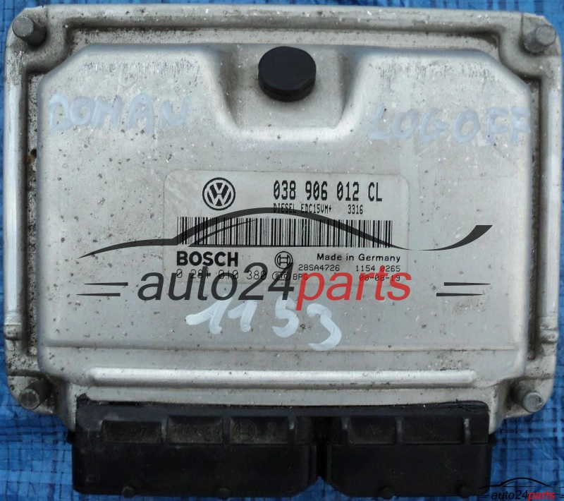 KOMPUTER STEROWNIK SILNIKA SKODA OCTAVIA 1.9 TDI ASV AHF 038 906 012 CL