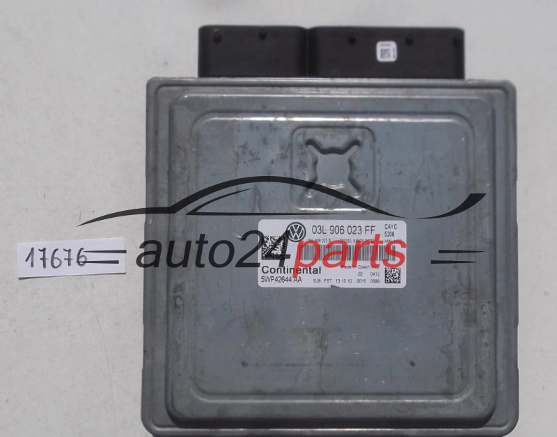 KOMPUTER STEROWNIK SILNIKA VW VOLKSWAGEN GOLF 1.6 TDI 03L 906 023 FF, 03L906023FF, 5WP42644 AA, 5WP42644AA
