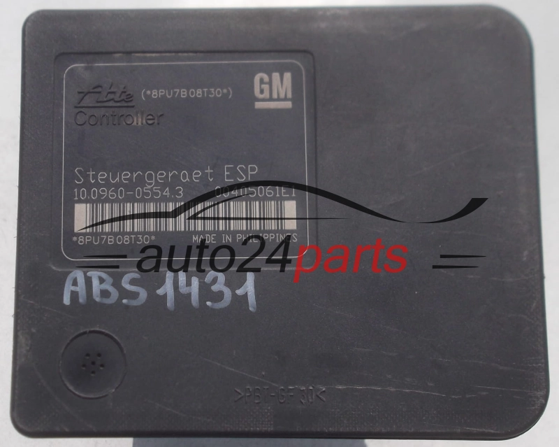 ABS CENTRALINA POMPA OPEL ASTRA H  GM 13 246 535 BL, 13246535, ATE 10.0206-0290.4, 10020602904, 10.0960-0554.3, 10096005543
