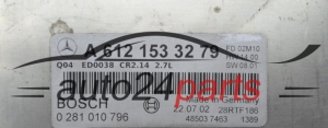 CENTRALINA MOTORE MERCEDES 2.7 CDI BOSCH 0 281 010 796, 0 281 010 796, A 612 153 32 79, A6121533279, CR2.14