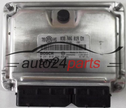 KOMPUTER STEROWNIK SILNIKA VW VOLKSWAGEN PASSAT 1.9 TDI BOSCH 0 281 010 668, 0281010668, 038 906 019 EM, 038906019EM