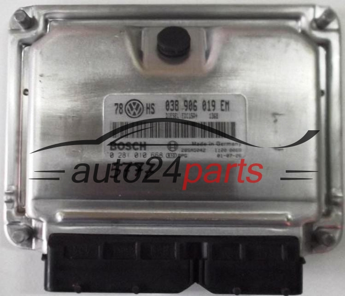 KOMPUTER STEROWNIK SILNIKA VW VOLKSWAGEN PASSAT 1.9 TDI BOSCH 0 281 010 668, 0281010668, 038 906 019 EM, 038906019EM