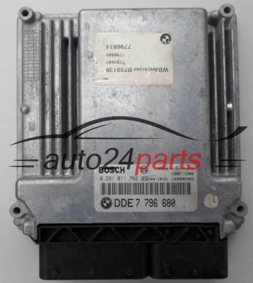 ECU ENGINE CONTROLLER  BMW BOSCH 0 281 011 762, DDE 7 796 680