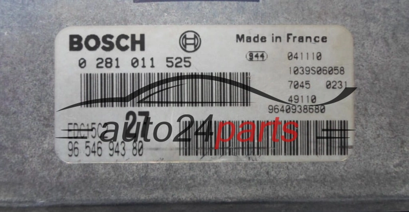 CENTRALINA DO MOTORE PEUGEOT 206 2.0 HDI BOSCH 0 281 011 525