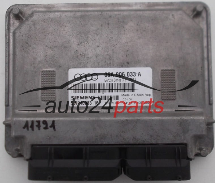 KOMPUTER STEROWNIK SILNIKA AUDI A3 VW POLO 1.6 06A 906 033 A, 06A906033A, 5WP40083 16, 5WP4008316