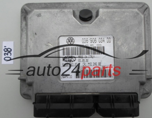 KOMPUTER STEROWNIK SILNIKA VW VOLKSWAGEN POLO 1.4 BBY 036906034DD, 036 906 034 DD, 6160066309, 61600.663.09, BENZIN 4MV 005 4963 IAW4MV.DD
