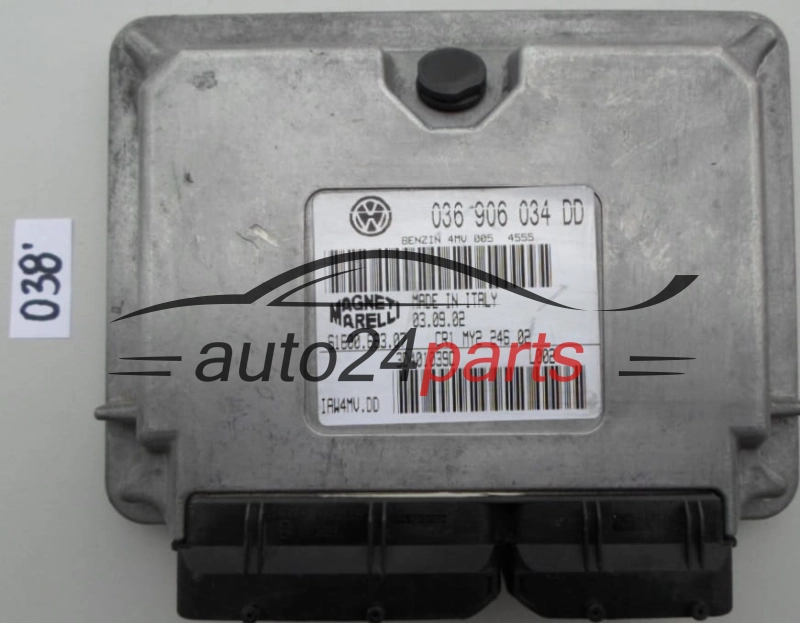 KOMPUTER STEROWNIK SILNIKA VW VOLKSWAGEN POLO 1.4 BBY 036906034DD, 036 906 034 DD, 6160066309, 61600.663.09, BENZIN 4MV 005 4963 IAW4MV.DD