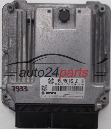 ΜΟΝΑΔΑ ΕΛΕΓΧΟΥ ΚΙΝΗΤΗΡΑ VW VOLKSWAGEN GOLF VI 2.0 TDI, BOSCH 0 281 015 480, BOSCH 0281015480, 03L 906 022 LK, 03L906022LK, 03L906022G