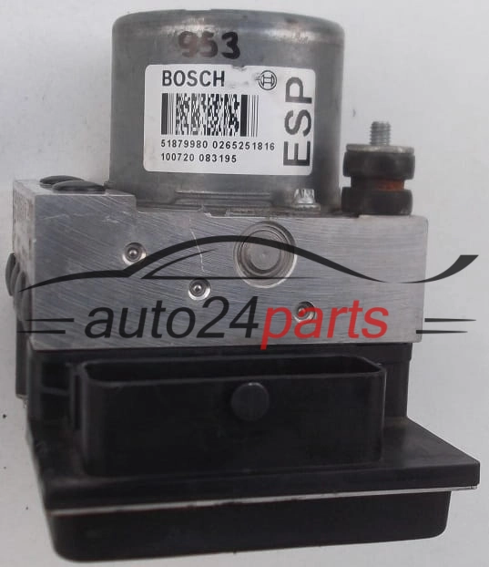 ABS PUMP ALFA ROMEO MITO BOSCH 0265251816, 51879980