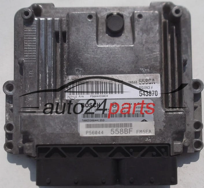 CENTRALINA MOTORE JEEP GRAND CHEROKEE 2.8 CRD BOSCH 0 281 011 475, 0281011475, P56044558BF, FM5EA