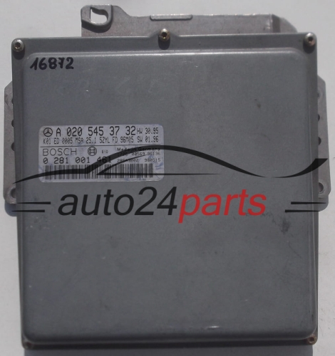 ECU CENTRALITA DE MOTOR MERCEDES W210 E250 2.5 DIESEL BOSCH 0 281 001 461, 0281001461, A 020 545 37 32, A0205453732, 0205453732
