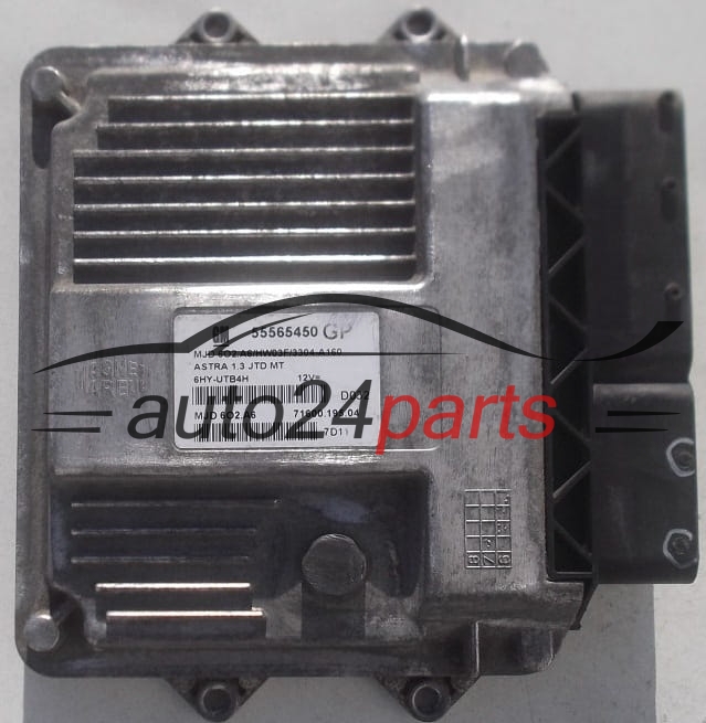 Μονάδα Ελέγχου Κινητήρα OPEL ASTRA 1.3 JTD MAGNETI MARELLI MJD 6O2.A6, MJD6O2A6, MJD602A6, GM 55565450 GP, 55565450GP, 71600.195.04, 7160019504