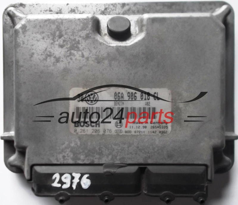 KOMPUTER STEROWNIK SILNIKA VW VOLKSWAGEN GOLF 1.8 20V 06A 906 018 CL, 06A906018CL, BOSCH 0 261 206 076, 0261206076, 26SA5335