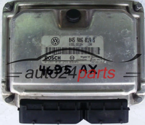 CENTRALINA DO MOTORE VW VOLKSWAGEN LUPO 1.4 TDI 045906019S, 045 906 019 S BOSCH 0281010259, 0 281 010 259 DIESEL EDC15P+ 1208